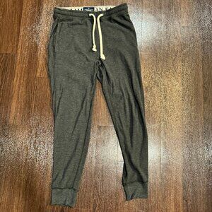 American Eagle Waffle Sweat Pants Gray Mens Small